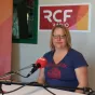 Vignette Invité local sur fond rouge de rubrique actualité avec en bas à droite le micro RCF et la mention Nièvre