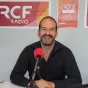 Vignette Invité local sur fond rouge de rubrique actualité avec en bas à droite le micro RCF et la mention Nièvre
