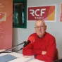 Vignette Invité local sur fond rouge de rubrique actualité avec en bas à droite le micro RCF et la mention Nièvre