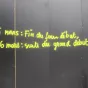 Manifestation des gilets jaunes le samedi 16 mars 2019 à Paris. Slogan inscrit sur une des boutiques vandalisées des Champs-Élysées - Wikipédia