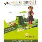 Titre Nevers Agglomération sur fond orange de rubrique Culture avec logo de la communauté de communes centré en bas