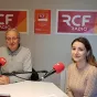 Titre Amnesty international Nevers sur fond bleu de rubrique Économie et Société avec centré en bas le logo de l'Organisation Non Gouvernementale