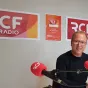 Titre Amnesty international Nevers sur fond bleu de rubrique Économie et Société avec centré en bas le logo de l'Organisation Non Gouvernementale