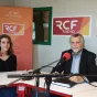 Vignette Invité local sur fond rouge de rubrique actualité avec en bas à droite le micro RCF et la mention Nièvre