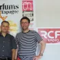 Titre Instant Culture sur fond orange de rubrique Culture avec en bas à droite la caricature de Thierry Chesneau lunette rouge et micro RCF à la main