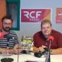Titre Instant Culture sur fond orange de rubrique Culture avec en bas à droite la caricature de Thierry Chesneau lunette rouge et micro RCF à la main