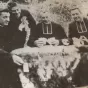 DR - Georges Bernanos dans les jardins de sa maison à Fressin