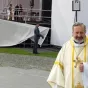 Oeuvre d'Orient Mgr Gollnisch à la fin de la messe pontificale