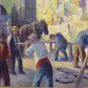 détail d'un tableau de Maximilien Luce, exposition villes ardentes à Caen
