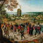 De Jonckheere, Genève - PIETER II BRUEGHEL La Procession nuptiale / 1627 Huile sur bois