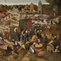 Laurent Mayeux Photographies - PIETER II BRUEGHEL La Kermesse villageoise avec un théâtre et une procession, Avignon Musée Calvet