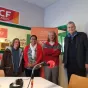 Titre Les Apartés du Secours catholique sur fond rose de rubrique Vie spirituelle avec logo du Secours catholique Caritas France centré en bas