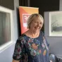 Martine Gérardin dans les studios de RCF Jerico Moselle