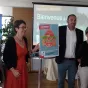 Françoise de Roffignac et Cédric Tranquard (Président de la Chambre d'Agriculture) lors du lancement du site manger17.fr