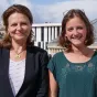 de gauche à droite : Delphine Allarousse, Claire d'Harcourt - © RCF Lyon