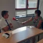 Alain Chapuis au micro de RCF Pays de l'Ain