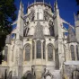 Chevet de la cathédrale de Bourges © Image libre de droits.