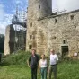 Eric Trolez, Françoise Fossé et Jean-Yves Bizouarn, des Amis de Coëtcandec