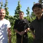 Yolain, Simon et Antoine, du Potager de Loire à La Riche. Début octobre, ils proposeront des cours de mathématiques et une découverte de la biodiversité dans le potager. 