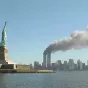 Les tours du World Trade Center en feu après les impacts des vols AA11 et UA175 ©Wikimédia commons
