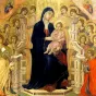 La Maestà de Duccio di Buoninsegna (XIVe siècle), Museo dell'Opera Metropolitana del Duomo (Sienne) ©Wikimédia commons