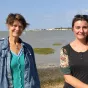 Valérie Gendreau et Marion Carl, guide conférencière au Vieux Chapus