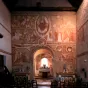 ues du mur sud de la nefEglise Saint Martin de Vic - Vue d'ensemble des fresq, la séparant du chœur (en 2009).