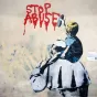 Peinture murale qui fait référence aux abus sexuels sur mineurs commis au sein de l'Eglise catholique. Vicolo degli Osti à Rome, Italie - Crédits : Alessia GIULIANI/CPP/CIRIC