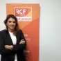Nathalie Hagege, dans les studios de Dialogue RCF. DR