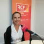 Juliette Chesnel-Le Roux dans le studio RCF de Nice