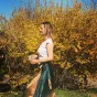 Gaëlle Pechot dans son jardin © Facebook de Alors, ça pousse ?