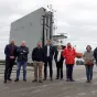 Les responsables de plusieurs entreprises travaillant sur le port du Légué ont tenu une conférence de presse, le 10 novembre 2021