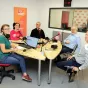 Prêtre catholique, bénévole orthodoxe, jeune en service civique et salariés réunis pour le radio don.