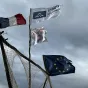 le camp du pèlerinage des scouts et guides de France à l'abbaye des Dombes