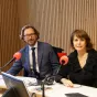 Nicolas Bos (à gauche), Marie Vallanet-Delhom - © RCF Lyon