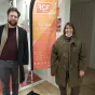 Thibaud Coëffic et Denise Berqué ©RCF haute-Normandie