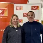Annelise Jost et Gaël Plassart dans le studio de RCF Isère
