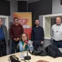 Chantal de la Touanne, Stéphane Jourdain, Joscelyn Lapart, et Marco Marchionni autour de Roger Cayzelle.