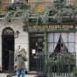 the Sherlock Homes Museum, à Baker Street, Londres. © Image libre de droits.