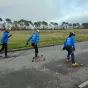 Pratique du biathlon avec du ski-roue ©RCF 