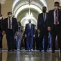 Le président des État-Unis Joe Biden après avoir prononcé son discours marquant le premier anniversaire de l'assaut du Capitole, le 06/01/2022, Washington DC ©POOL / GETTY IMAGES NORTH AMERICA / Getty Images via AFP