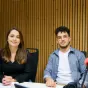 Asma Suleiman (à gauche) et Maxime Elomari