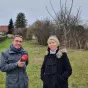 Alain Aymonier et Viviane Molard, Président La Croix Verte et membre de l'association © Chloé Vernet