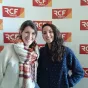 Charline Guillou, présidente de Sailing Hirondelle et Anoar Maria Ward, réalisatrice d'un moyen-métrage qui a été en résidence sur le voilier de l'association. ©Julie Rolland