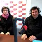 Betty Colin et le Père Jean du Parc en studio