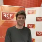 Cyprien Arlaud dans les studios de RCF Isère - mars 2022