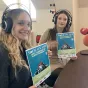 Solène Pelard et Charlotte Richeboeuf sont en 3e année de licence information-communication. © RCF Sud Bretagne 