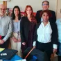 les participants présentant les Points Infos Emploi