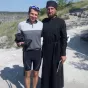 olivier avec un pretre orthodoxe moldave