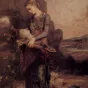 Gustave Moreau, Jeune fille thrace portant la tête d'Orphée, 1865, musée d'Orsay ©Wikimédia commons